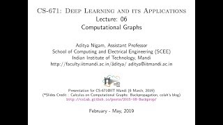 CS671_Topic-6 (PART-A): Computational Graphs