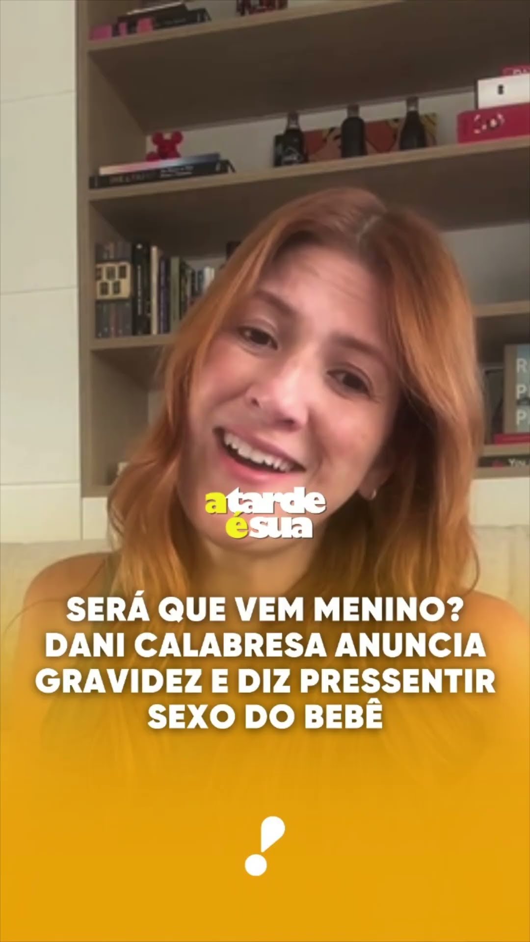 Será que vem menino? Dani Calabresa anuncia gravidez e diz pressentir sexo do bebê
