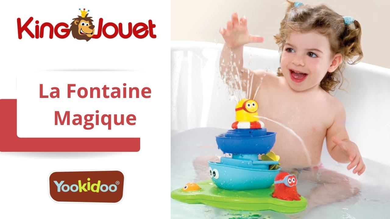 Jouets de bain bébé la fontaine magique de Yookidoo sur allobébé