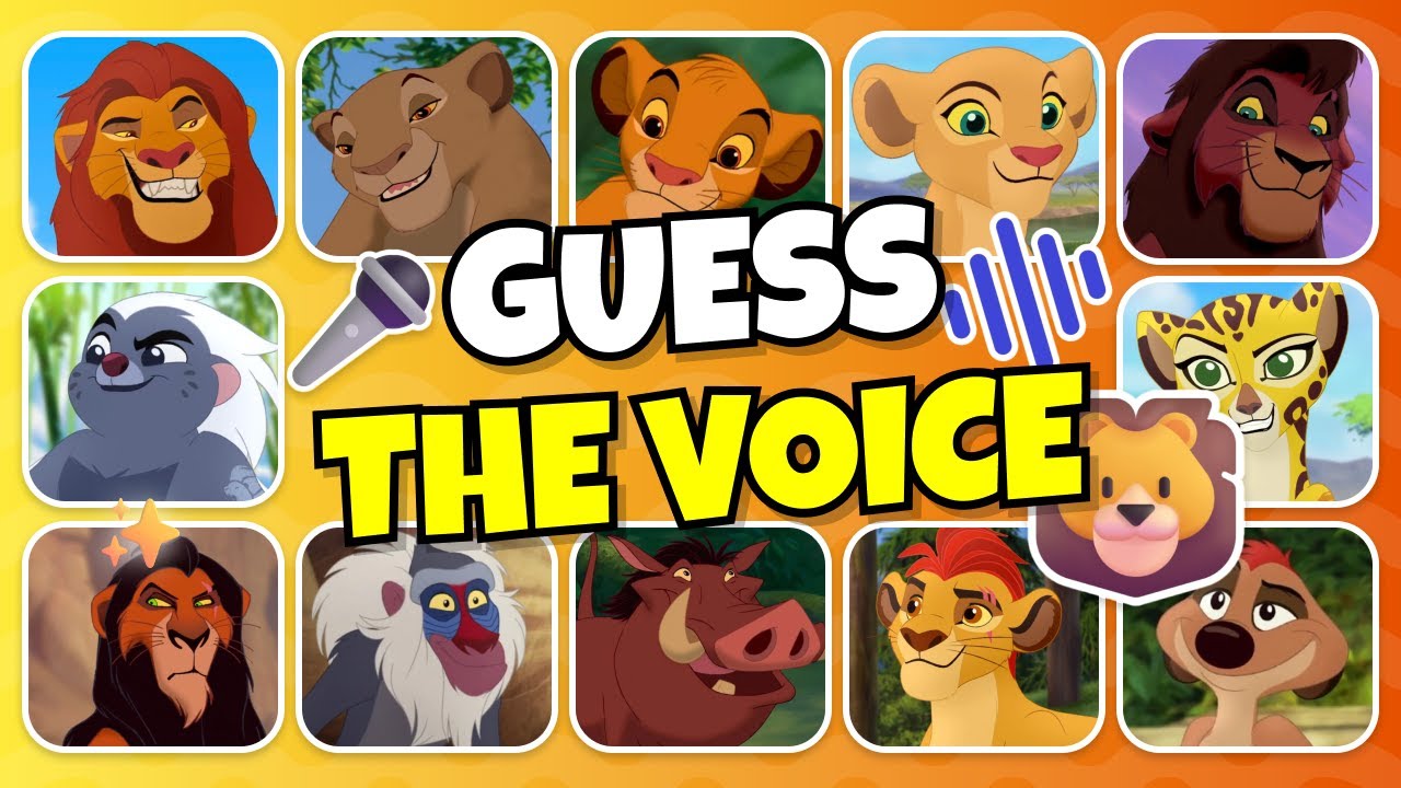 📢 Guess The Voice 🎧🎶 | The Lion King Quiz Challenge 🦁🔥
