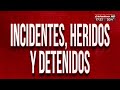 Incidentes, heridos y detenidos en el Puente Pueyrredón