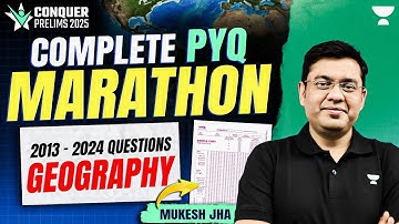 Complete Last 10 Years Geography PYQs : Topic Wise Analysis for UPSC Prelims 2025 | Mukesh Jha