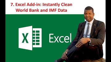 7. Excel Add-in: Instantly Clean World Bank & IMF Data
