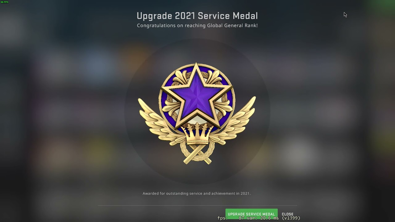 Service Medal Tier 4 (Purple) 2021