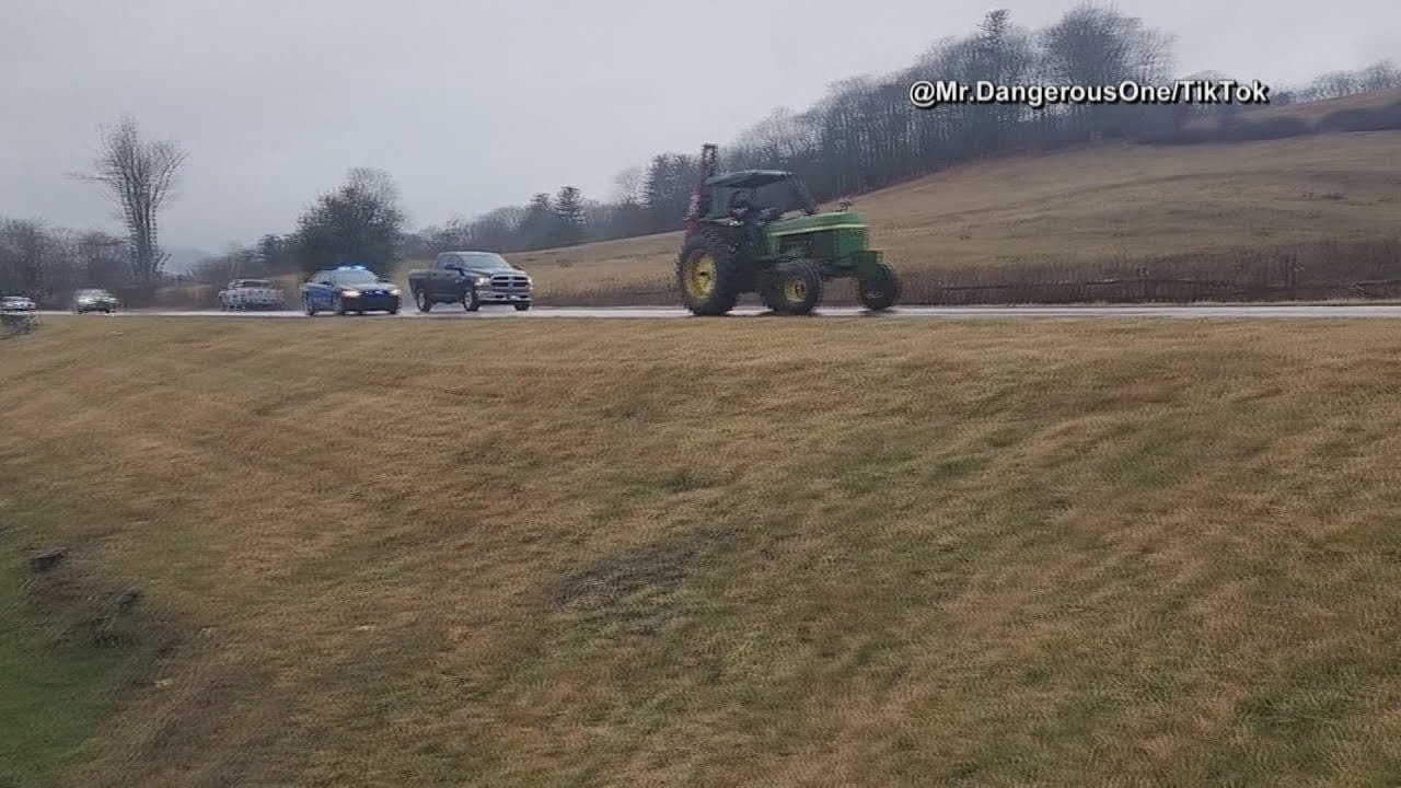 VIDEO | Man in stolen tractor leads police on hours-long chase in North ...
