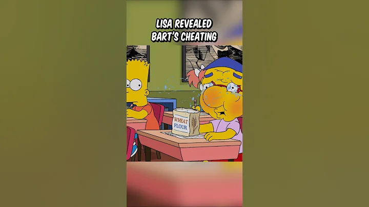 Lisa revealed Bart's cheating