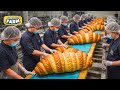 How millions of croissants are made fully automatic croissants production line
