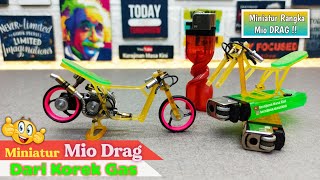 Cara Membuat Motor Dari Korek Gas | Miniatur Mio Drag #Part 3 Bagian Rangka