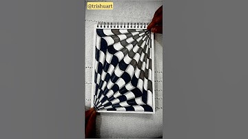 How to draw 3D Art 😍💞 | #trishuart #3dart #drawing #zentangle