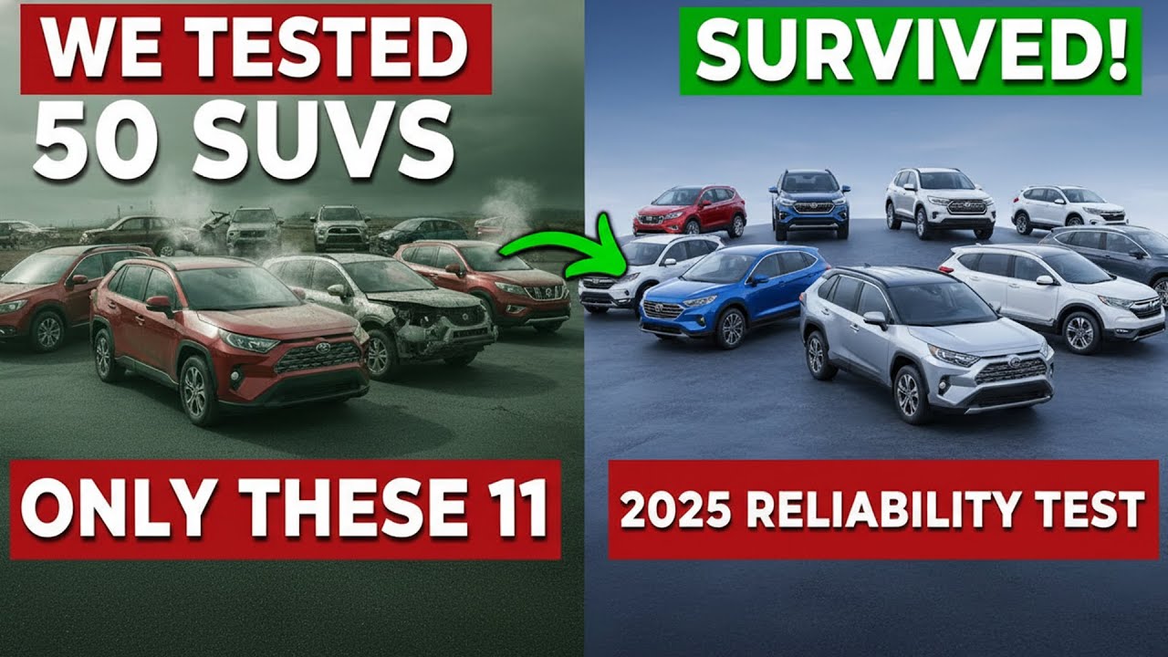 We Tested 50 SUVs - Only These 11 Survived! (2025 Reliability Test)