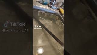 chemical reaction hydrogen bubbles from rusty tire iron