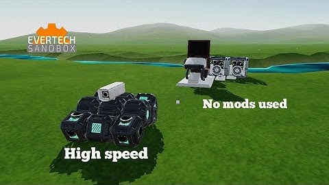 Small Fast UGV in Evertech Sandbox