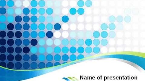 Dotted Blue Theme PowerPoint Template by PoweredTemplate.com