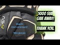 1000 sub thank you and glove give away!