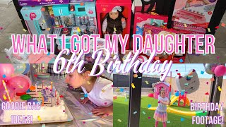 🎉What I Got My Daughter For Her 6th Bday🎉 | Girls Gift + Goodie Bag Ideas and Birthday Footage! 🥳