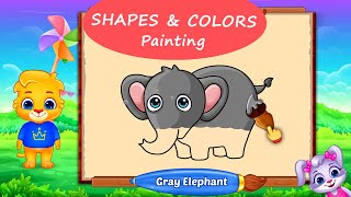 Colors and Shapes - Painting empty objects with Lucas and Ruby RV AppStudios Games