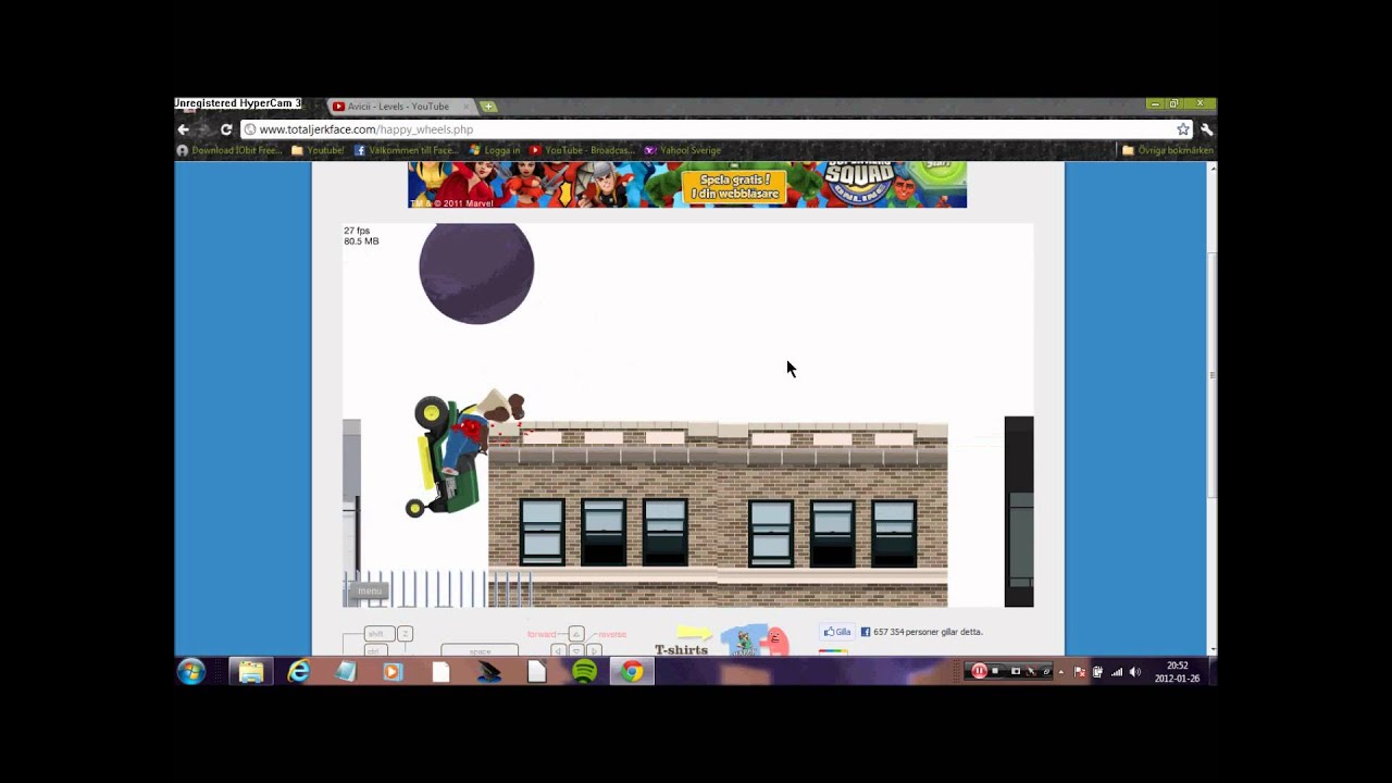 Happy wheels gameplay (BLACKHOLST) HD