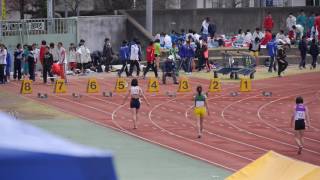20140406群馬大学記録会女子100m1組