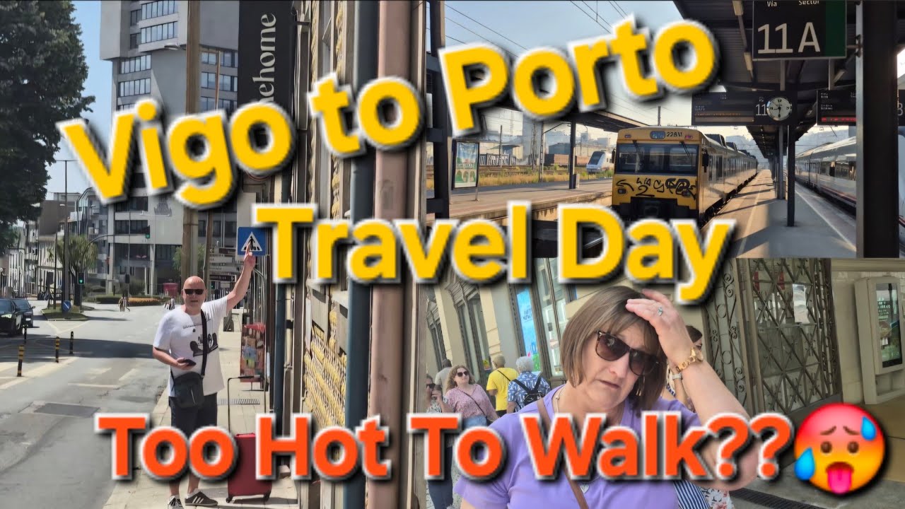 From Spain to Portugal 🇪🇸➡️🇵🇹 | Cross Border Travel Day by Train to Porto
