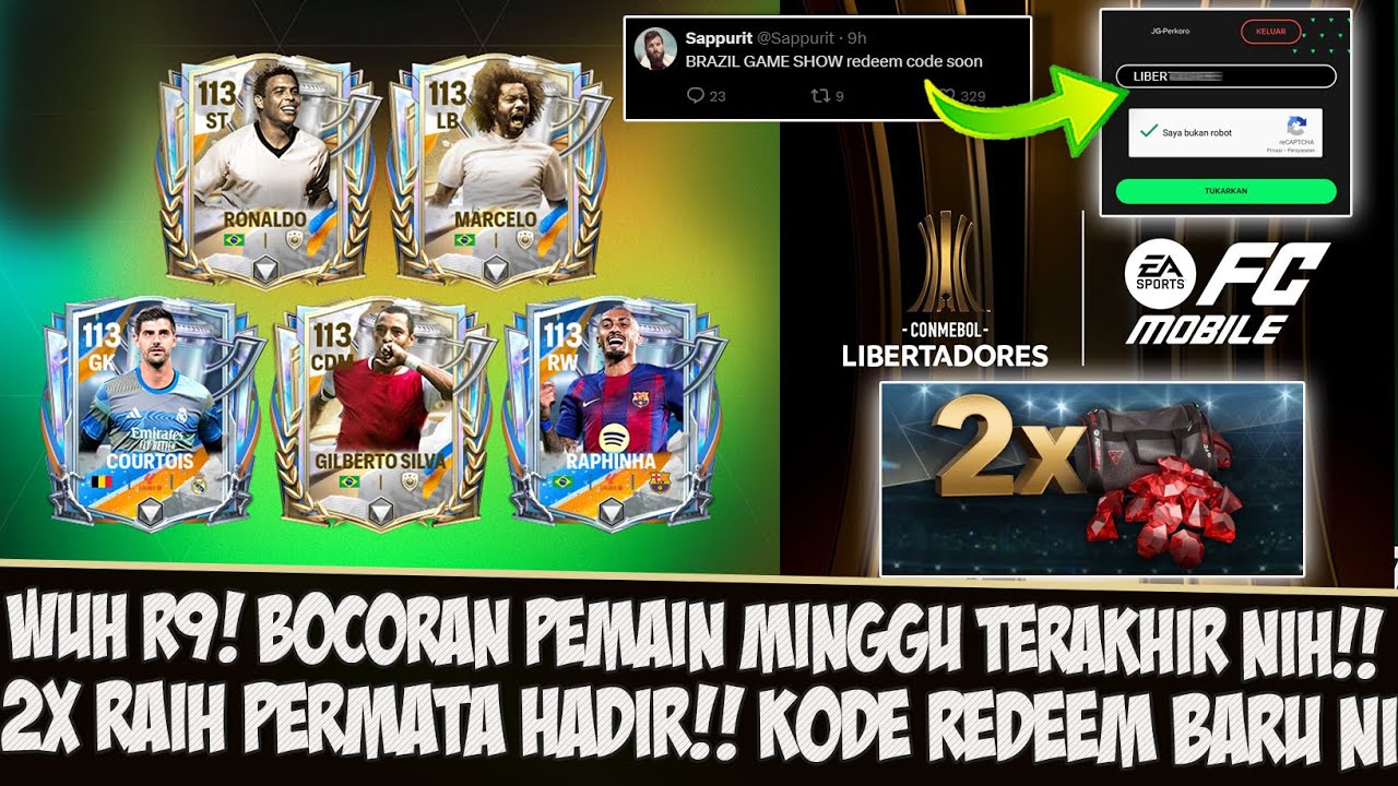 WUH R9 NIH!! BOCORAN PEMAIN MINGGU TERAKHIR!! KODE REDEEM BARU DAN 2X ...