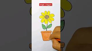 coloring page flower pot #shorts
