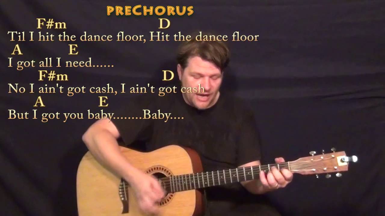 Cheap Thrills (Sia) Guitar Cover Lesson in A with Chords/Lyrics YouTube