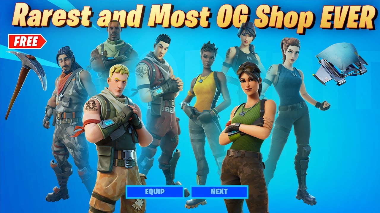 Most RARE and OG Item Shop Ever in Fortnite History