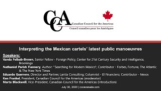Interpreting the Mexican cartels' latest public manoeuvres