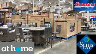 COSTCO SAM&#39;S CLUB AT HOME PATIO FURNITURE CHAIRS GAZEBOS SHOP WITH ME SHOPPING STORE WALK THROUGH