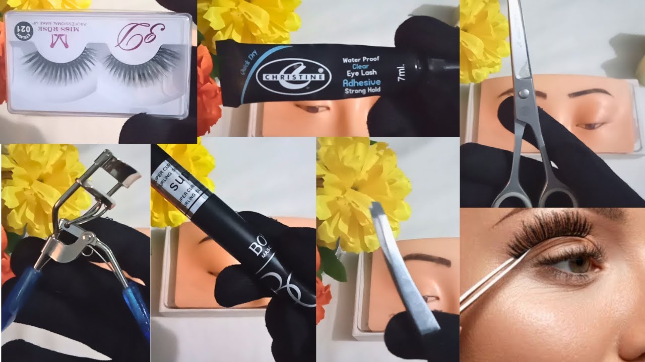 Easiest way to Apply False Lashes | fake lashes Lagane ka Asan Tarika | eye lashes tips @beautyqueen