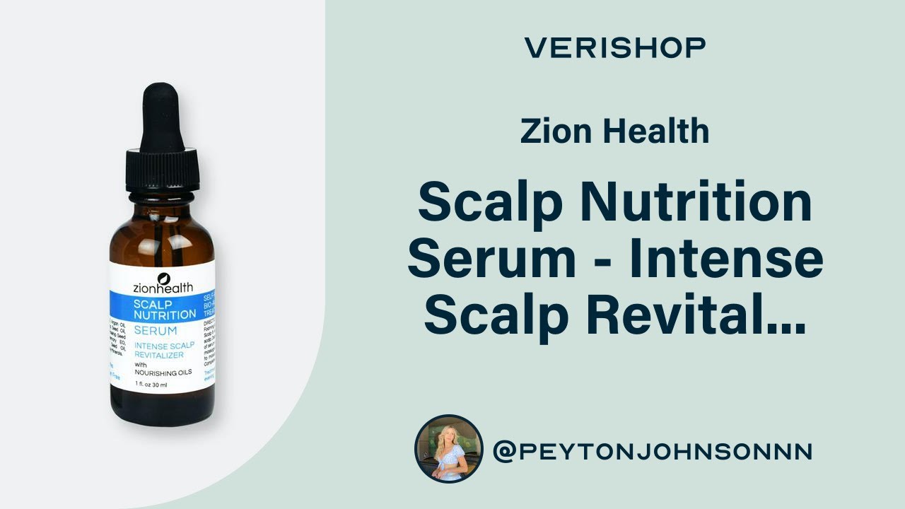 Zion Health Scalp Nutrition Serum - Intense Scalp Revitalizer 1oz Review