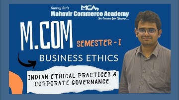 Mcom Sem1 Business Ethics And CSR Live Lecture