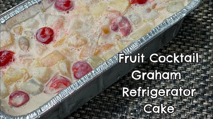 Fruit cocktail Graham Cake / Refrigerator Graham Cake / No bake Graham cake / Easy to make cake