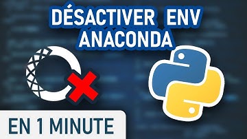 Désactiver un environnement Python avec Anaconda