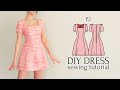 Diy chanelinspired mini dress with squareneckline part 2  sewing pattern