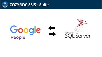 Google People + SQL Server integration. Connection, Data import / Export to SQL Server. COZYROC SSIS