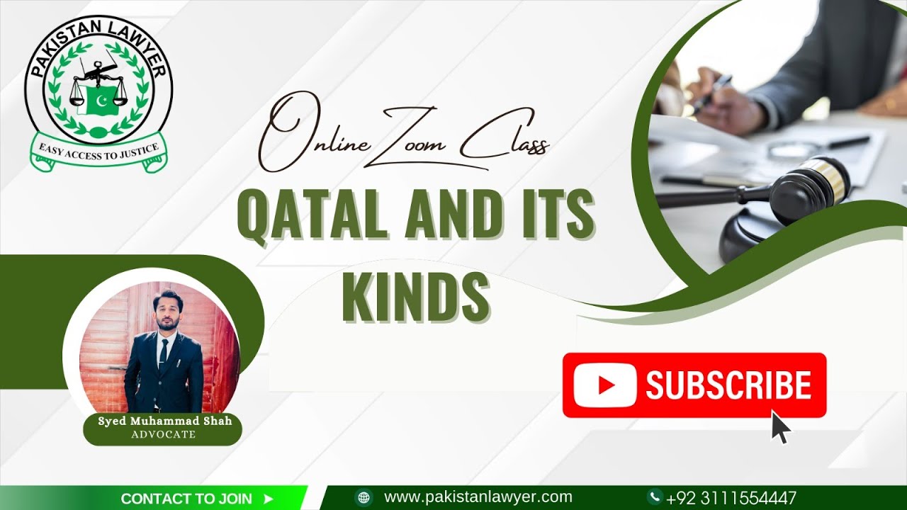 Qatal and its kinds by Syed Muhammad Shah