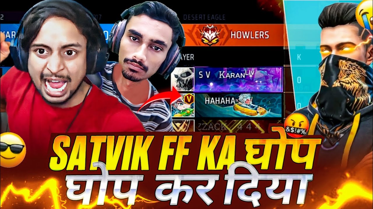 V BADGE SATVIK KO 1 VS 4 MARA 😈 AND TAK VIDEO PURA DEKHO 