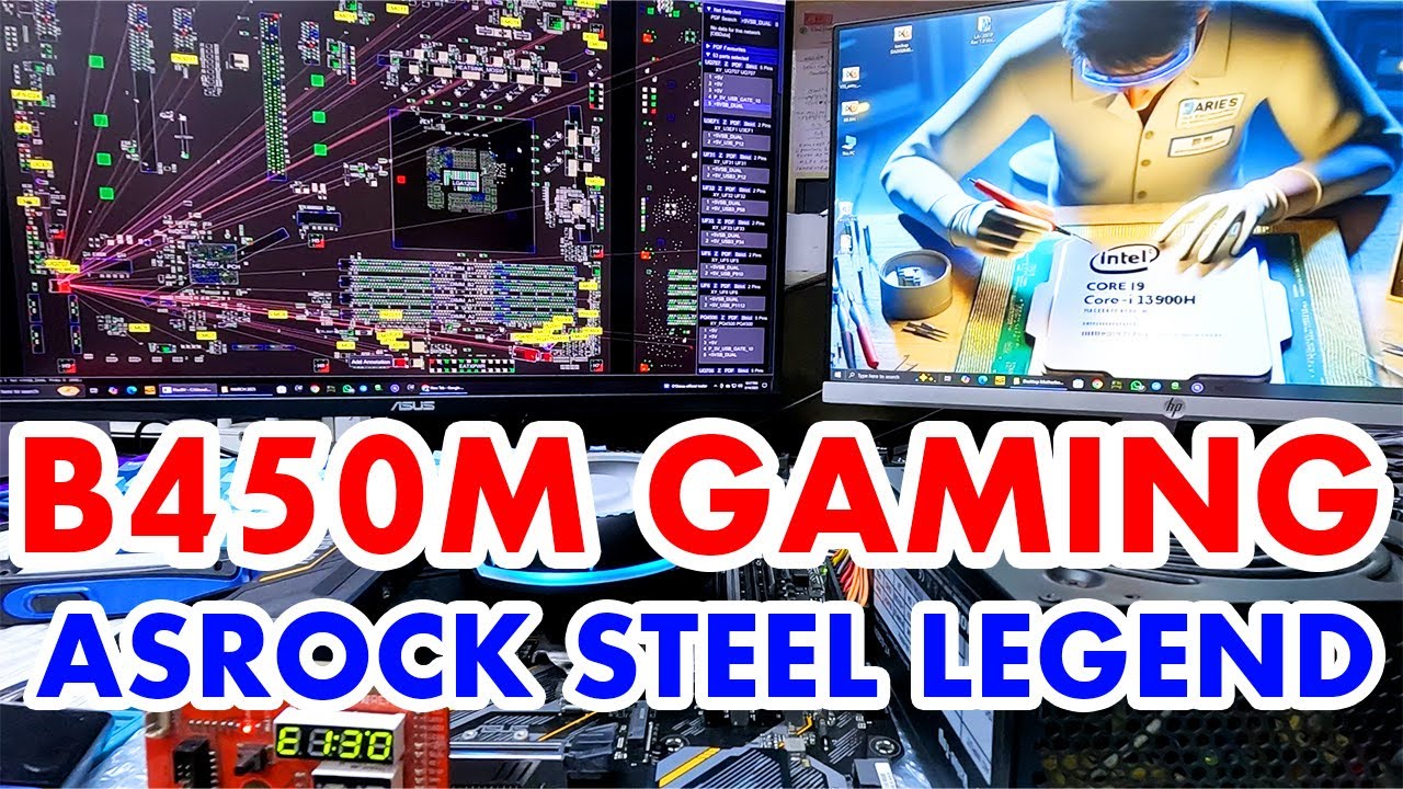 GAMING MOTHERBOARD SERVICE I ASROCK B450M STEEL LEGEND NO DISPLAY PROBLEM