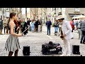 Karolina Protsenko - Behind of Scenes of Her Street Performance