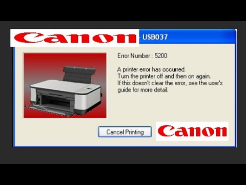 Canon pixma ошибка 5200