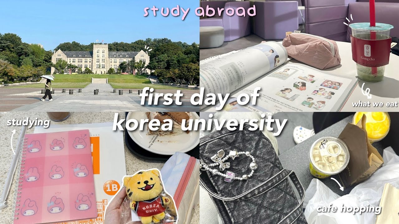 first day of Korea University ✮⋆🎧˙ what we eat, cafe hopping, shopping at daiso & olive young | ep.2