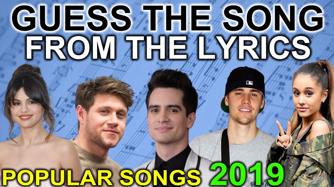 Guess The POPULAR SONGS from 2010 - 2020 The Lyrics - YouTube