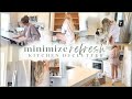 Everyday declutter  minimize with me refresh  kitchen organization and clean out