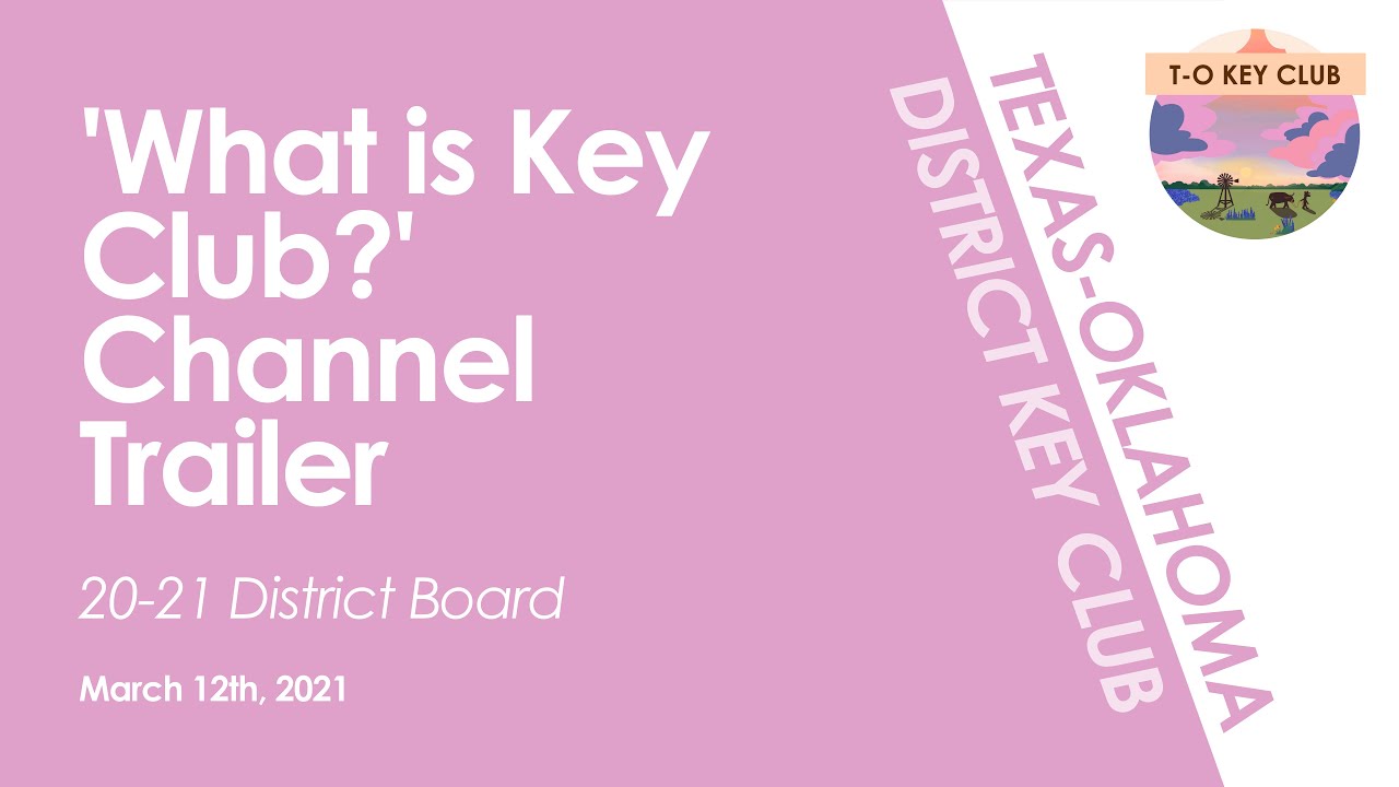 'What is Key Club?' YouTube Channel Trailer