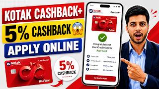 How to Apply for Kotak Cashback  Credit Card? | Kotak Cashback Plus Credit Card Online Apply