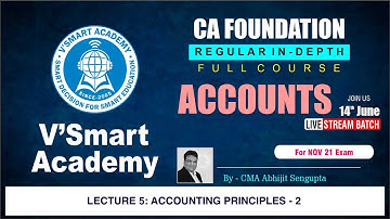 Lecture 5 | CA Foundation Accounts Regular In-Depth Course| Nov21 & May22
