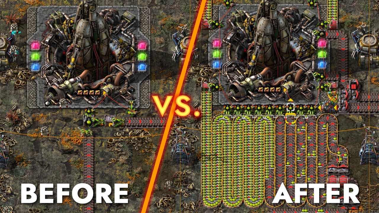 Gleba Science Pack Loading Optimized! Factorio Guide / Tutorial - YouTube