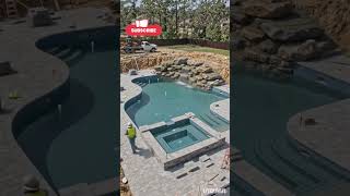 Satisfying Luxury Pool Construction Timelapse! 🏗️💦#trendingnow