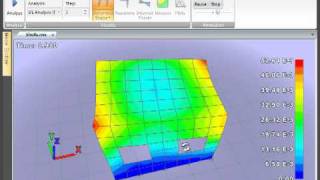 nvStructural (GUI for OpenSees) - Deformation contour